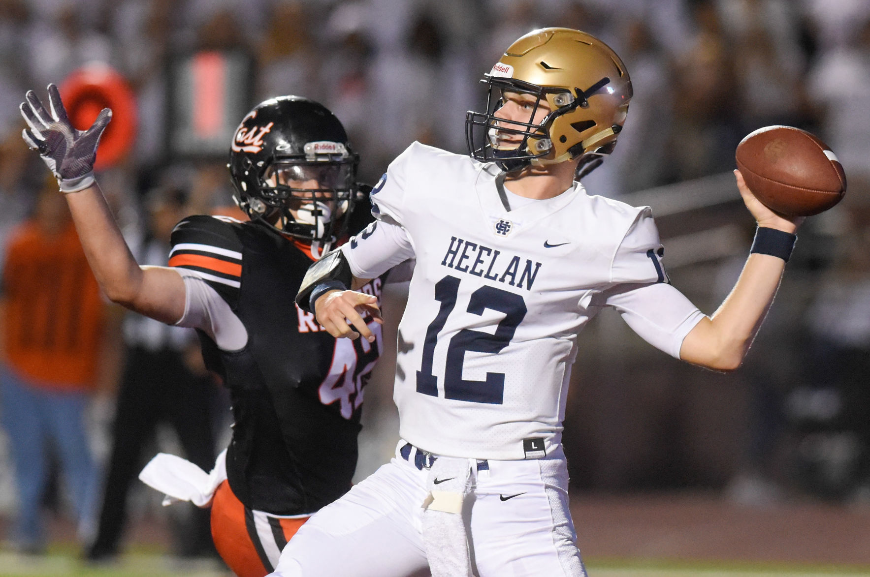 Football Bishop Heelan at Sioux City East